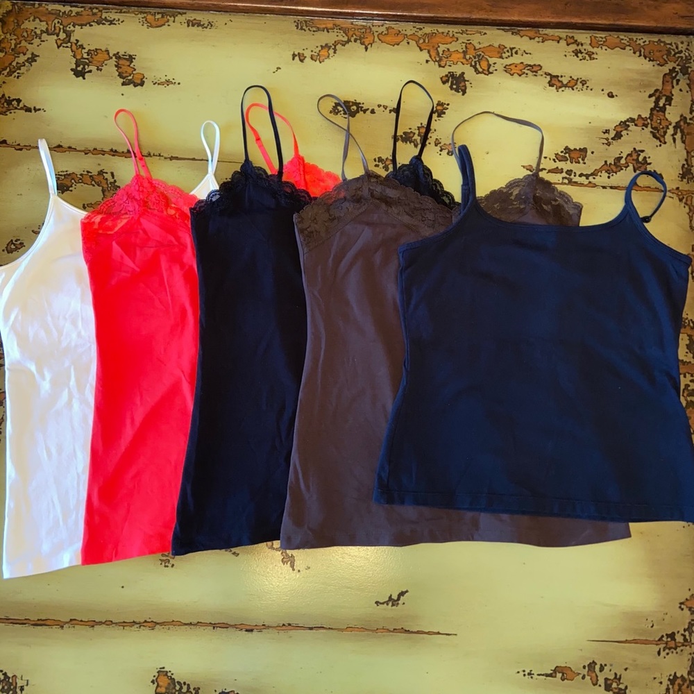 Bundle of 5 women’s camisoles size M